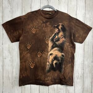 Vintage The Mountain 97 Native American Bear Tracks Short Sleeve Unisex T-Shirt